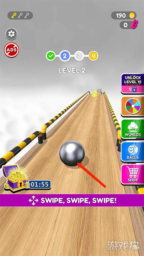 滚动保龄球游戏玩法1