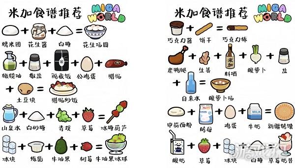 米加小镇外卖店游戏食谱推荐2